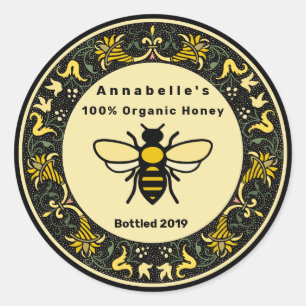 Viktorianisches Grenzhonorar 2 Runder Aufkleber