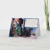 Viktorianisches Halloween Gedicht 1 Karte (Vorderseite)