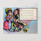 Viktorianisches Halloween Gedicht 2 Postkarte (Vorderseite)