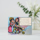 Viktorianisches Halloween Gedicht 2 Postkarte (Stehend Vorderseite)