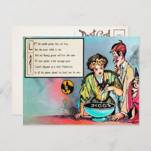 Viktorianisches Halloween Gedicht 3 Postkarte