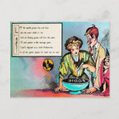 Viktorianisches Halloween Gedicht 3 Postkarte (Vorderseite)