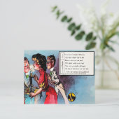 Viktorianisches Halloween Gedicht 4 Postkarte (Stehend Vorderseite)