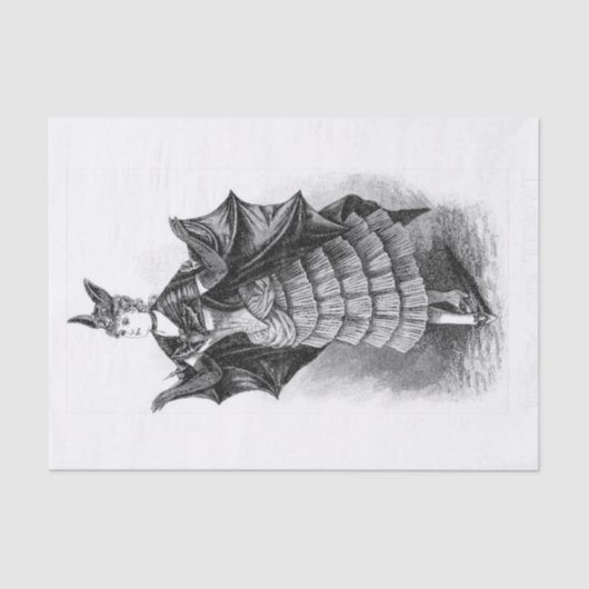 Viktorianisches Halloween-Kostümjägerdecoup Seidenpapier (Vorderseite)