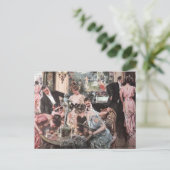 Viktorianisches Halloween-Party Postkarte (Stehend Vorderseite)