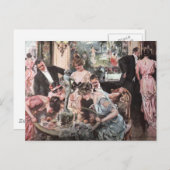 Viktorianisches Halloween-Party Postkarte (Vorne/Hinten)