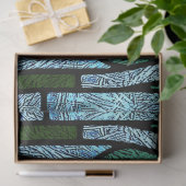 Viktorianisches Hartglas in Rich Blue Seidenpapier (Geschenk)