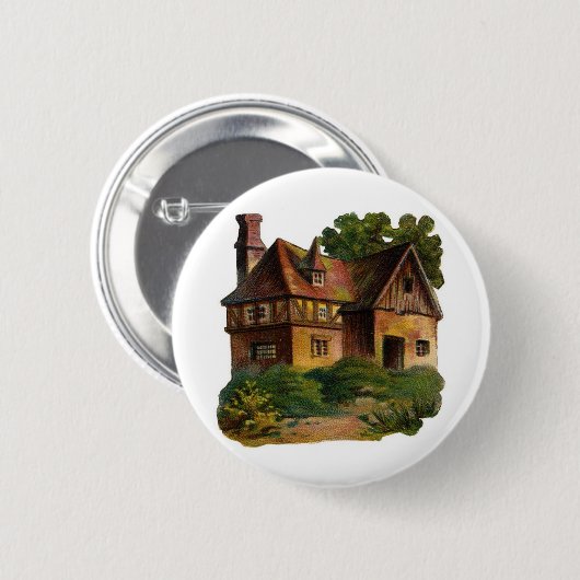 Viktorianisches Haus Button (Vorne & Hinten)