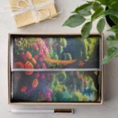 Viktorianisches Haus im Wald Seidenpapier (Geschenk)