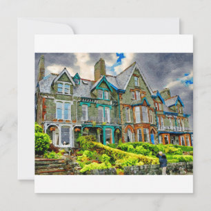 Viktorianisches Haus in Keswick in Aquarellfarbe