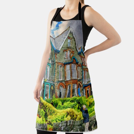 Viktorianisches Haus in Keswick in Aquarellfarbe Schürze (InSitu)