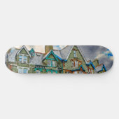 Viktorianisches Haus in Keswick in Aquarellfarbe Skateboard (Horizontal)