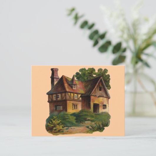Viktorianisches Haus Postkarte (Stehend Vorderseite)