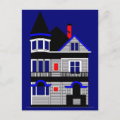 Viktorianisches Haus Postkarte (Vorderseite)