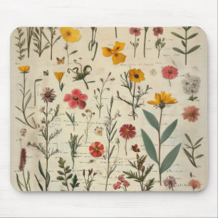 Viktorianisches Herbarium Mousepad