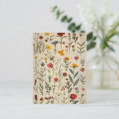 Viktorianisches Herbarium Postkarte (Stehend Vorderseite)