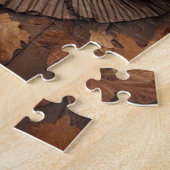 Viktorianisches Herbstlaub-Modedesign Puzzle (Seite)