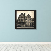 Viktorianisches Herrenhaus Leinwanddruck (Insitu (Holzboden))