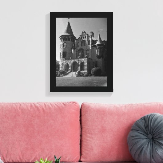 Viktorianisches Herrenhaus Leinwanddruck (Insitu (Wohnzimmer))