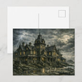 Viktorianisches Herrenhaus von BurnsInHell Postkarte (Vorne/Hinten)