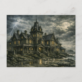 Viktorianisches Herrenhaus von BurnsInHell Postkarte