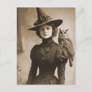 Viktorianisches Hexen-Sepia-Portrait Stil 11 Postkarte