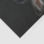 Viktorianisches Hirschportrait Seidenpapier (Ausschnitt)