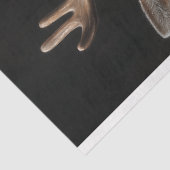 Viktorianisches Hirschportrait Seidenpapier (Ausschnitt)