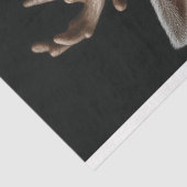 Viktorianisches Hirschportrait Seidenpapier (Ausschnitt)