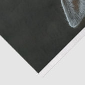 Viktorianisches Hirschportrait Seidenpapier (Ausschnitt)