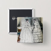 Viktorianisches Hochzeitskleid Button (Vorne & Hinten)