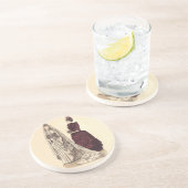 Viktorianisches Hochzeitskleid Getränkeuntersetzer (Seite)