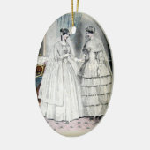 Viktorianisches Hochzeitskleid Keramikornament (Links)