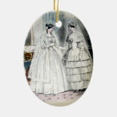 Viktorianisches Hochzeitskleid Keramikornament (Hinten)