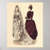 Viktorianisches Hochzeitskleid Poster (Vorne)