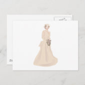 Viktorianisches Hochzeitskleid Postkarte (Vorne/Hinten)