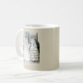 Viktorianisches Hochzeitskleid zwei Frauen Kaffeetasse (Vorderseite Links)
