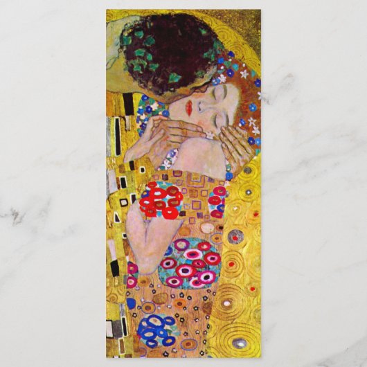 Viktorianisches Hochzeitsprogramm, The Kiss, Gusta Programm (Rückseite)