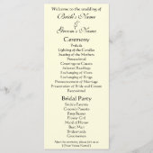 Viktorianisches Hochzeitsprogramm, The Kiss, Gusta Programm (Vorderseite)