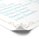Viktorianisches Hochzeitssitzposter Poster (Ecke)
