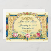 Viktorianisches Hochzeitstag Verlobung Ankündigung (Vorne/Hinten)