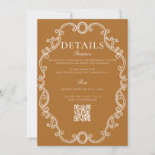 Viktorianisches HochzeitsWappen Einladung (Rückseite)