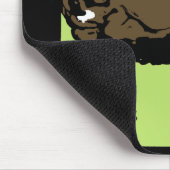 Viktorianisches Holzschnitt-Schwein oder Schwein M Mousepad (Ecke)