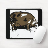 Viktorianisches Holzschnitt-Schwein oder Schwein M Mousepad (Mit Mouse)