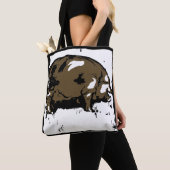 Viktorianisches Holzschnitt Tasche (Von Nahem)