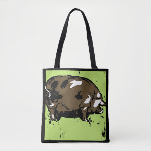 Viktorianisches Holzschnitt Tasche