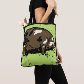 Viktorianisches Holzschnitt Tasche (Von Nahem)
