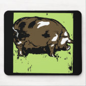 Viktorianisches Holzschnitzel oder Hog Mousepad (Vorne)