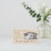 Viktorianisches Interieur für Designer-Dekorator Visitenkarte (Stehend Vorderseite)