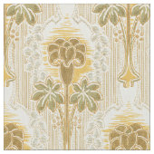 Viktorianisches Jugendstil-Blume-Muster Stoff (Nahaufnahme)